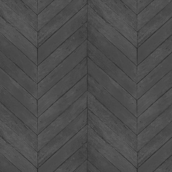 Chevron Wood Vinyl Strippable Roll (Covers 55 sq. ft.)