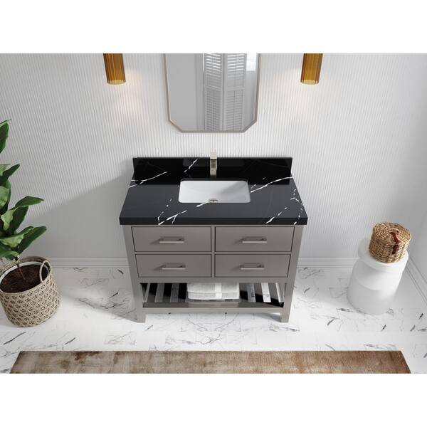 Willow Collections Parker 42 in. Single Sink Freestanding Elephant 