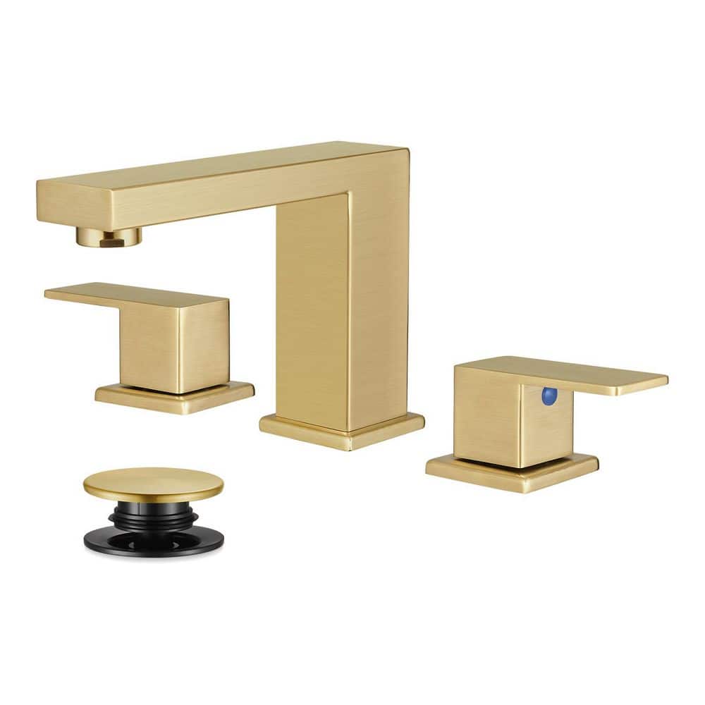 Zalerock Minimalist 8 in. Widespread Double Handle Low Arc