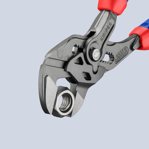 KNIPEX 7-1/4 in. Pliers Wrench with Comfort Grip Handles in Black