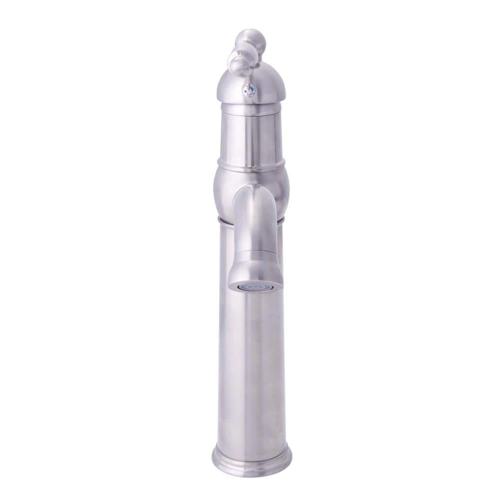 Brushed Nickel Single-Handle Vessel Sink Bathroom Faucet