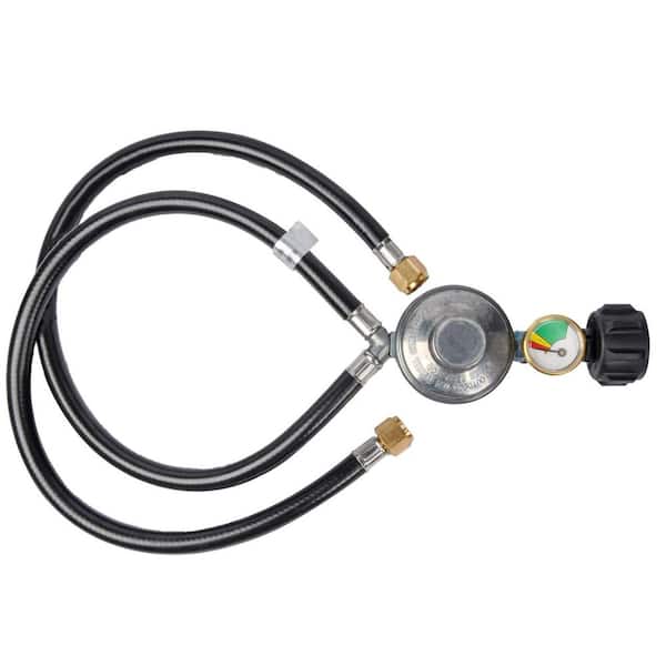 Misopily Retractable Garden Hose Reel 1/2 in x 100 ft Heavy-Duty Wall-Mounted with 180° Swivel 10-Pattern Nozzle