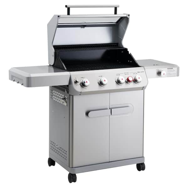 Monument Grills Mesa 4 Burner Propane Gas Grill in Stainless Steel