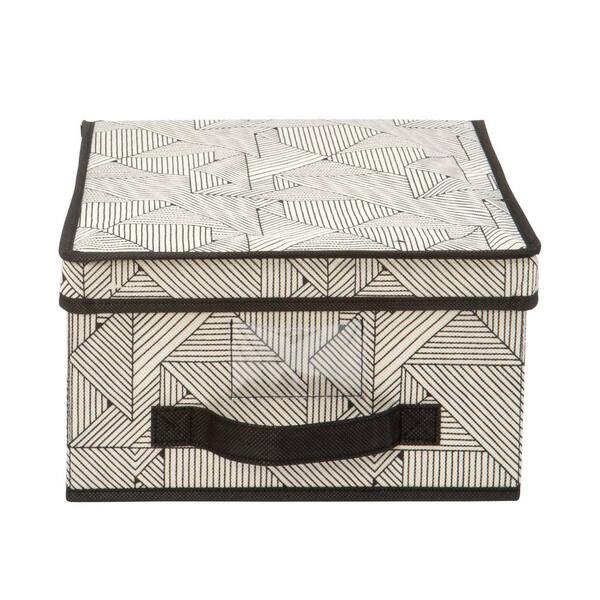 The Macbeth Collection 11 in. x 12 in. x 6 in. Geo Natural Medium Storage Box