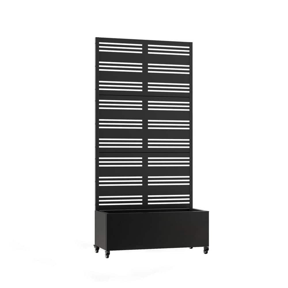 6 ft. H x 3 ft. W Metal Planter Box with Trellis Black price history on PriceWatchPro