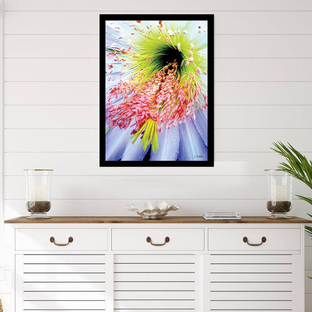 Vibrant Floral Sports Print Framed for Kids, 18" x 14"