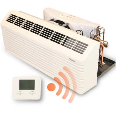 11,700/11,900 BTU Package Terminal Heat Pump Air Conditioner and Electric Heater - R32 - with Thermostat 230V 3.5 kW
