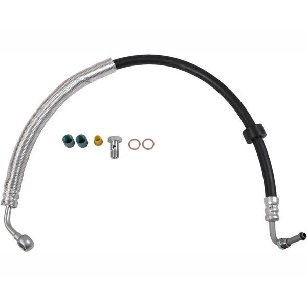 Sunsong Power Steering Pressure Hose Assembly — Fits Dodge, 1500 PSI, Zinc-Coated Steel, Multi-Layer Rubber
