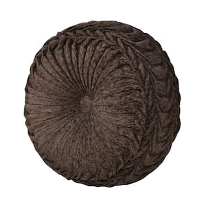 Chandler Polyester Tufted Round Decorative Throw Pillow 15 x 15 in.