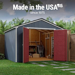 Professionally Installed Princeton 10 ft. x 10 ft. Outdoor Wood Storage Shed with Driftwood Grey Shingles (100 sq. ft.)