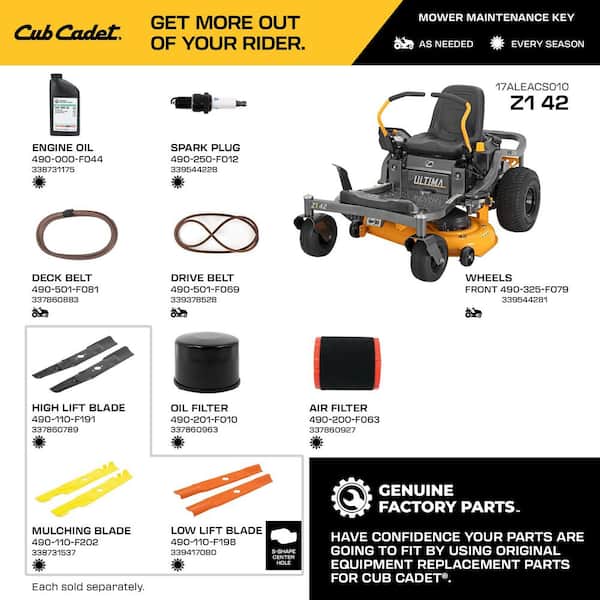 Cub Cadet Ultima ZT1 42 in. 547 cc IntelliPower Engine Dual