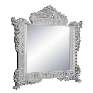 60 in. W x 54 in. H Glass Gray Dresser Mirror