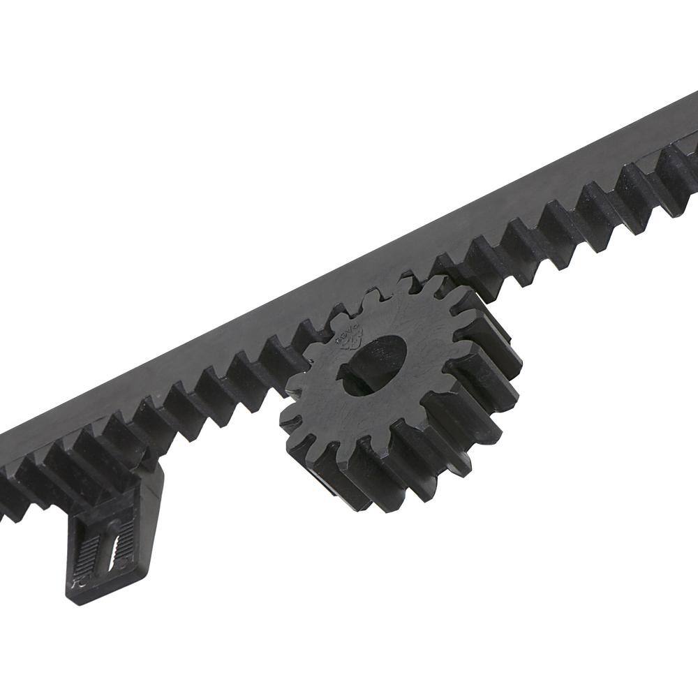 Black Fiberglass Reinforced Nylon Gate Opener Gear Racks, Set of 5