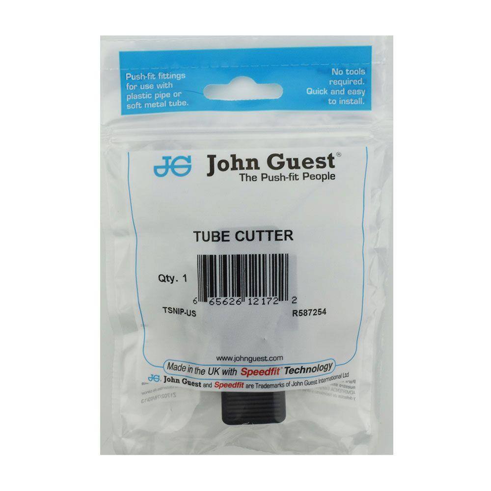 Compact Black Plastic Ratcheting Tube Cutter for 1/8" to 1/2" Pipes