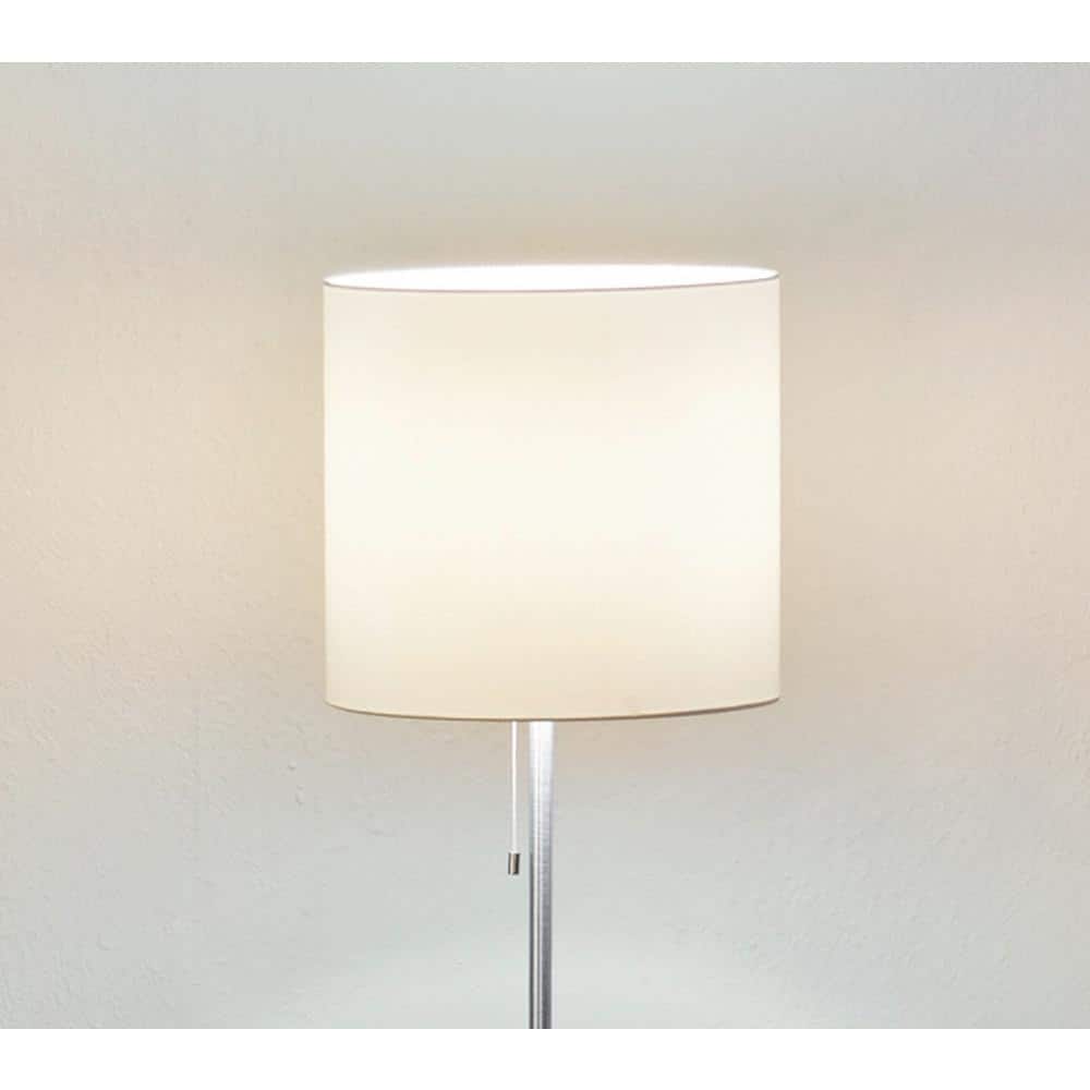 Sendo Modern Cream Drum Shade Aluminum Floor Lamp