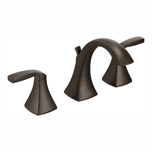 Voss 8 in. Widespread 2-Handle High-Arc Bathroom Faucet Trim Kit in Oil Rubbed Bronze (Valve Not Included)
