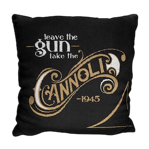 Godfather Cannoli Multi-colored Jacquard Pillow