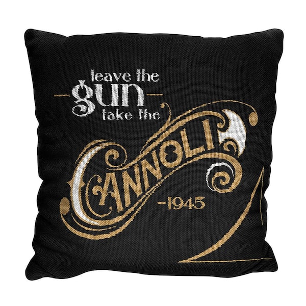 THE NORTHWEST GROUP Godfather Cannoli Multi-colored Jacquard Pillow