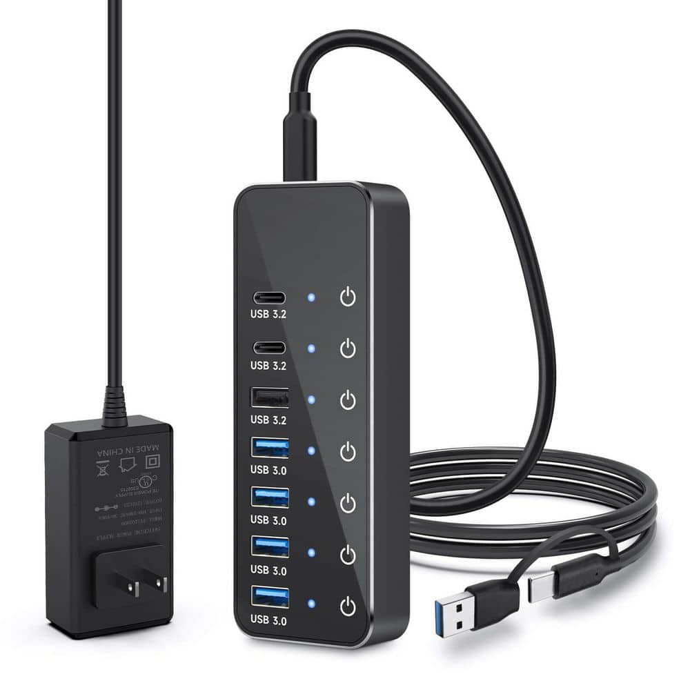 7-Port USB 3.2 / USB-C Powered Hub with 3 10Gbps Data Ports and 4-USB 3.0 Ports for PC Laptops price history on PriceWatchPro