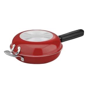 2-Piece Aluminum Nonstick Frittata Pan Set in Red Specialty Sets