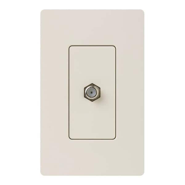 Claro Coaxial Cable Jack, Light Almond (CA-CJ-LA)