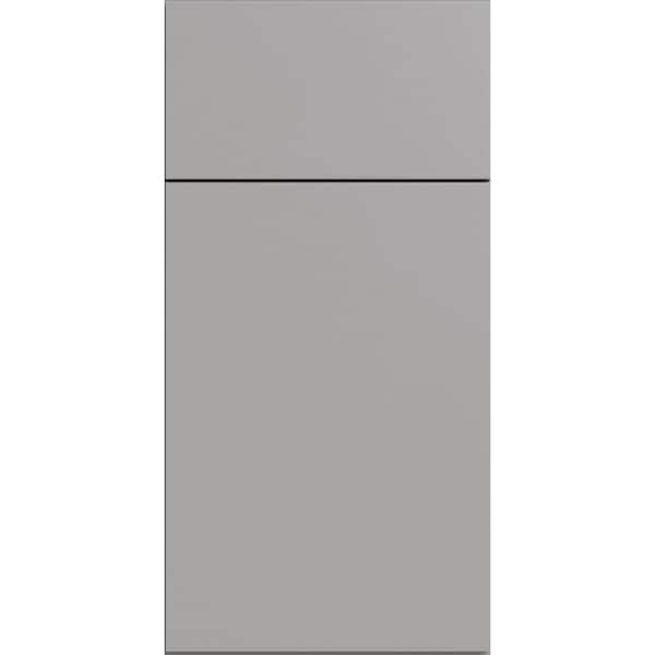 Hargrove 7.5 in. W x 0.75 in. D x 7.5 in. H in Veiled Gray Blue Cabinet Door Sample