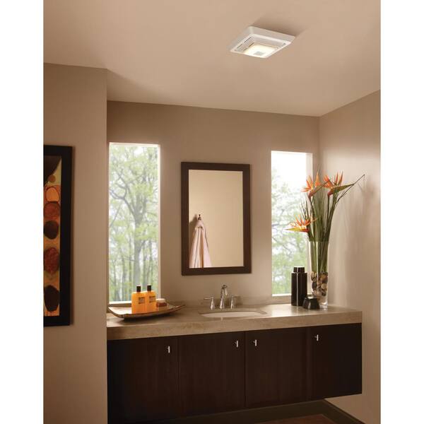 BROAN Economy Series 80 CFM Bluetooth Bathroom Exhaust Ventilation Fan with  LED Light 2.5 Sones SPK80L - The Home Depot