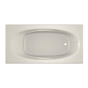 AMIGA PURE AIR 72 in. x 36 in. Acrylic Right-Hand Drain Rectangular Drop-In Air Bath Bathtub in Oyster