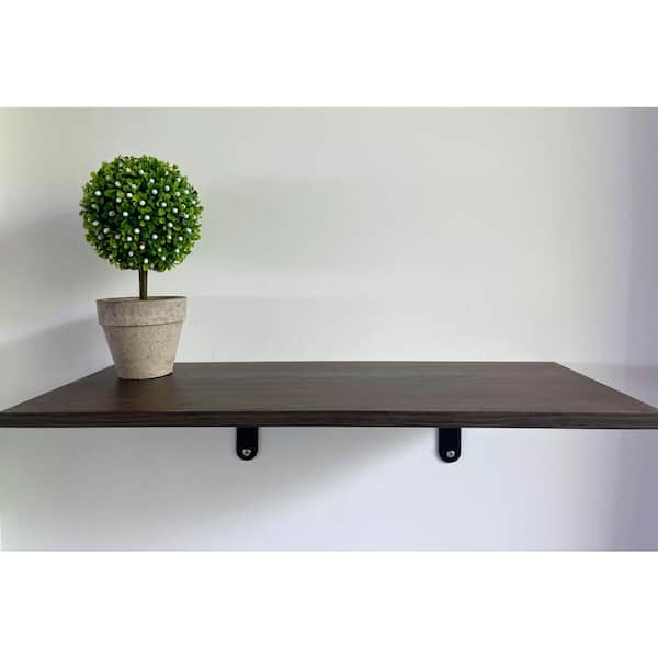 11.8 in. D x 23.63 in. L Wood Shelf Ash Wood Laminated Decorative Wall Shelf