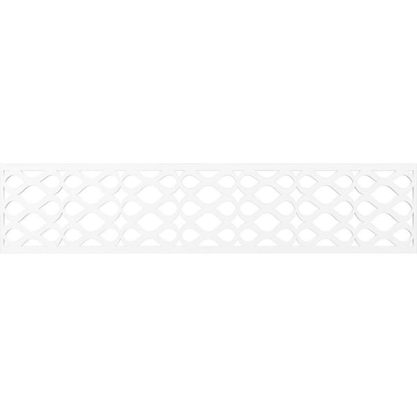 Ekena Millwork Somerset Fretwork 0.375 in. D x 46.75 in. W x 10 in. L PVC Panel Moulding