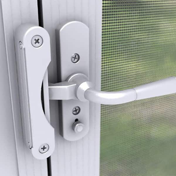 Window Screen Frame Handle Barrette Outdoor Living Enclosure Inswing White Screen Door Handle Set ...