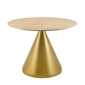 Tupelo 40 in. Gold Natural Dining Table