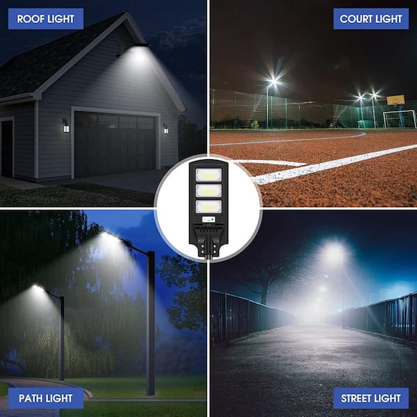 Wagan Tech 1000 Lumens Integrated LED Black Motion Activated Solar Security  Wall Pack Light, 4000K EL8570 - The Home Depot