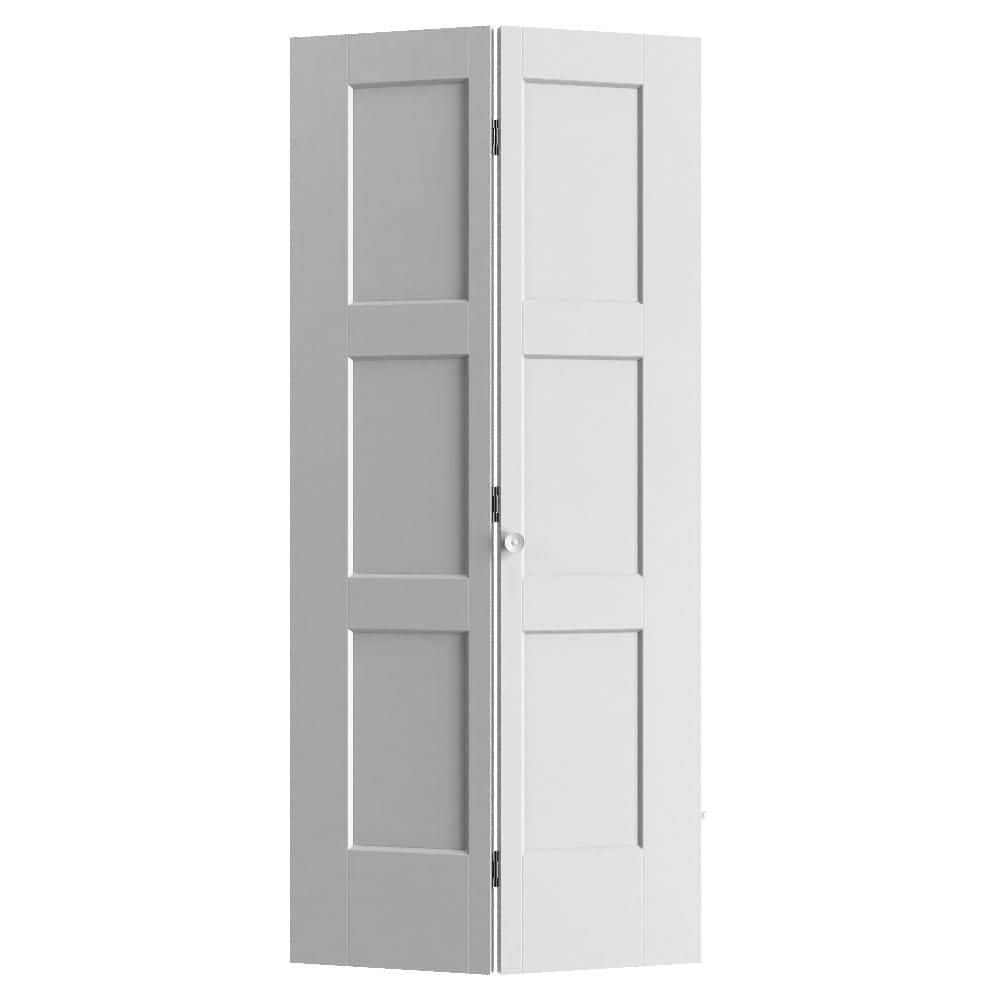 Masonite 36 in. x 80 in. Silver Bullet Calden 3-Panel Hollow Core