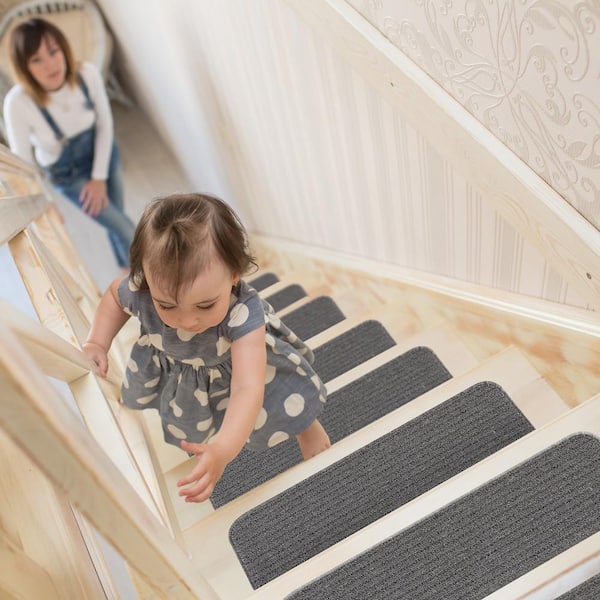 Acrylic Non-Slip Stair Runners Rug Stair Treads Carpet Stair Landing Door Mat 