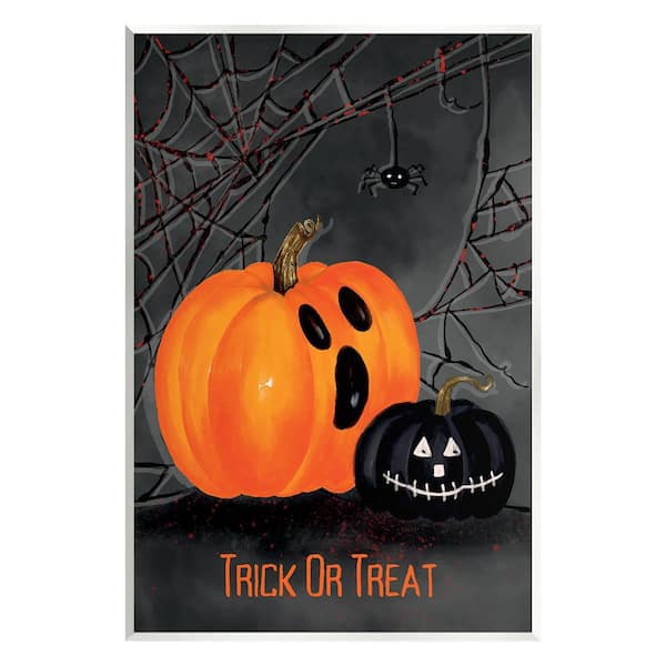 Stupell Industries Jack-o-Lantern Phrase by Amy Hall 1-Piece Unframed Graphic Print Typography Poster Art Print 19 in. x 13 in.