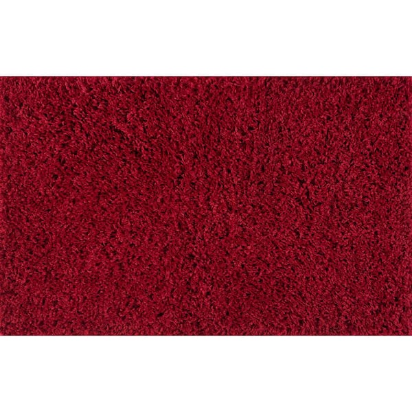 Tayse Rugs Jersey Shag Solid Red 2 ft. x 3 ft. Indoor Area Rug