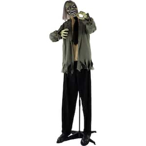 71 in. Touch Activated Animatronic Zombie