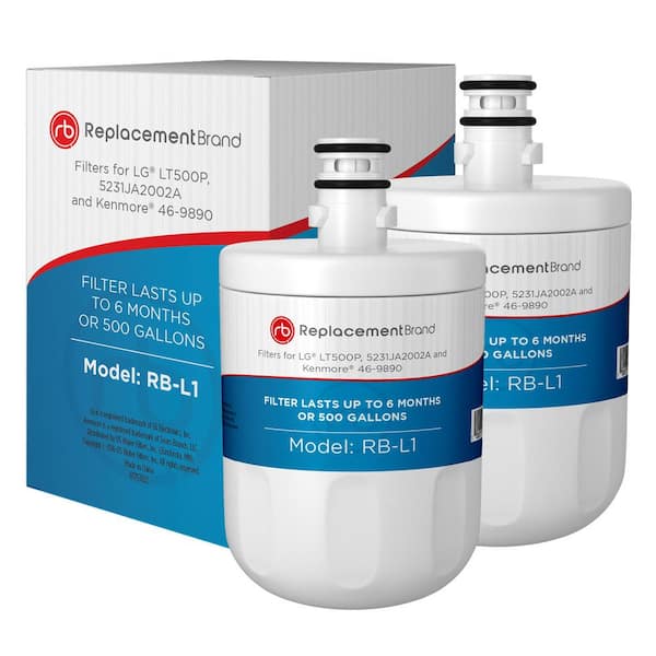 ReplacementBrand LG LT500P Comparable Refrigerator Filter by Replacement Brand (2-Pack)