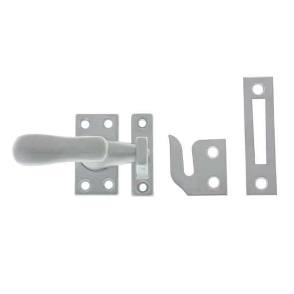 Satin Chrome Solid Brass Large Window Sash Lock with Casement Fastener