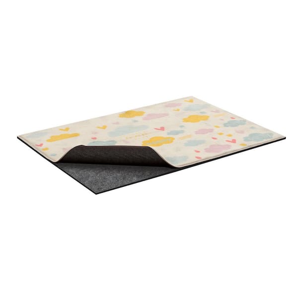 8 ft. x 5 ft. Non-Slip Dual Surface Felt Cushion & Rubber Gripper 0.22 in. Thickness Rug Pad