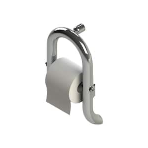 13 in. Concealed Screw Grab Bar and Toilet Paper Holder, Designer Grab Bar, ADA Compliant in Polished Chrome