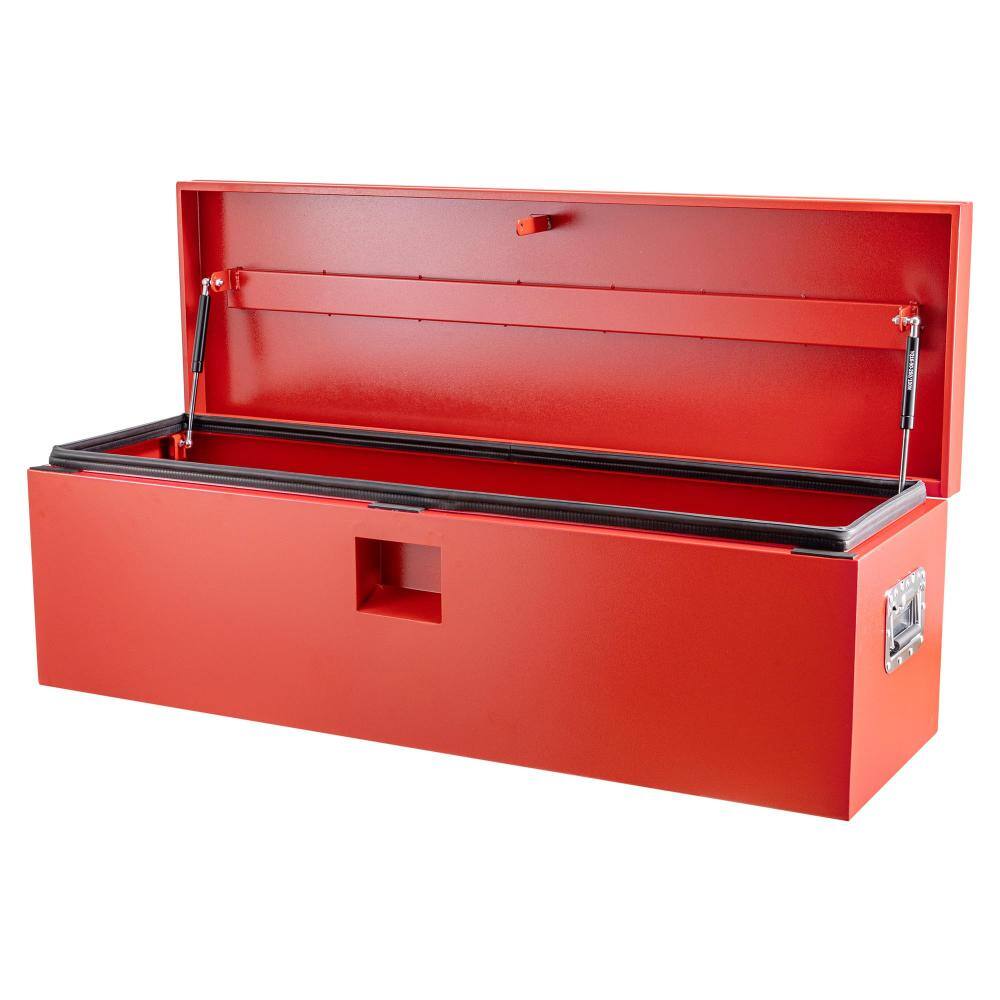 "15"" x 15"" x 36"" Steel Truck Bed Tool Box, Red Trailer Tongue Box, Truck Storage Organizer Tool Chest" price history on PriceWatchPro