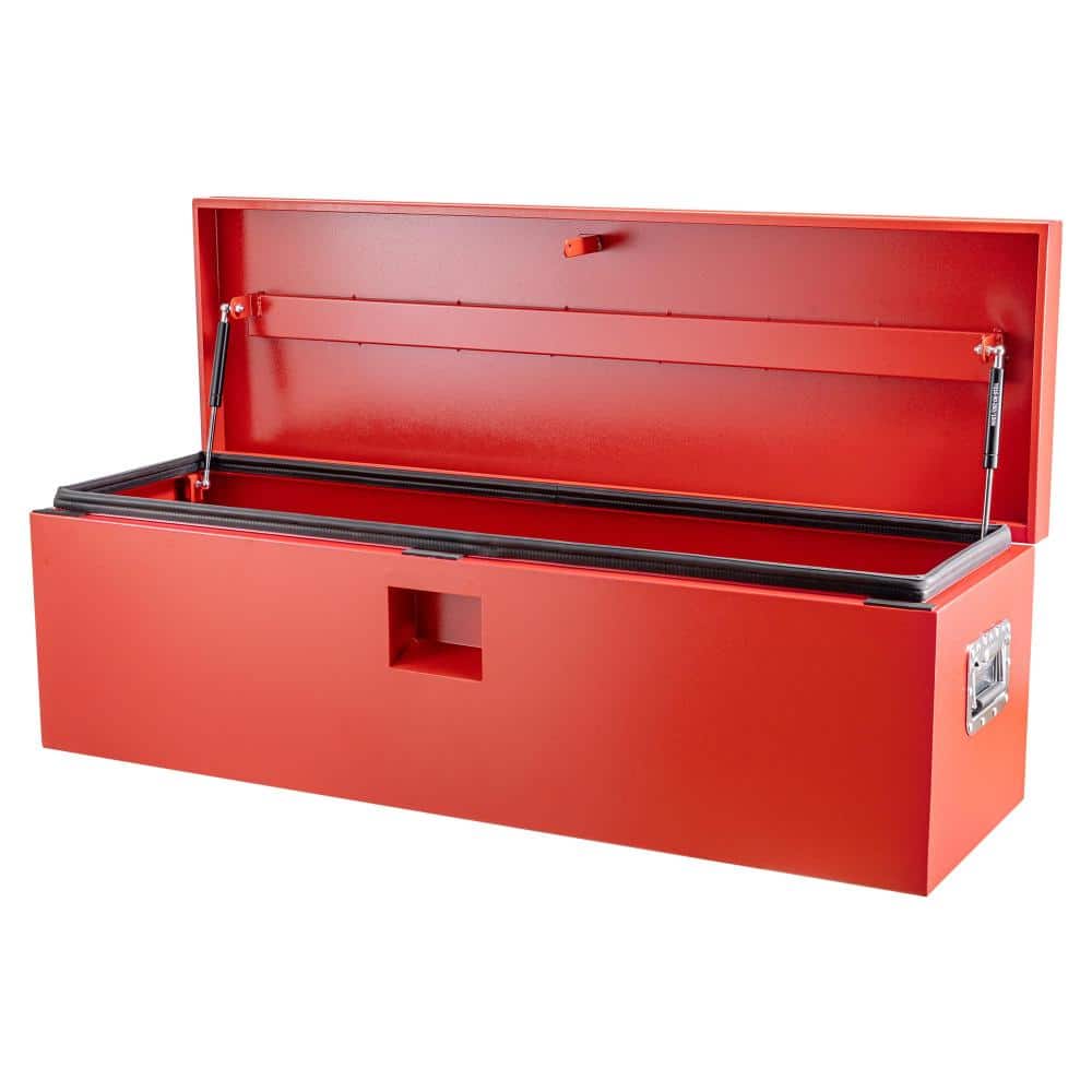 Heavy Duty Dual Lockable Steel Truck Bed Tool Box with Gas Shock Grooved Lid for Fits Pickup Trailer RV Global Fit price history on PriceWatchPro