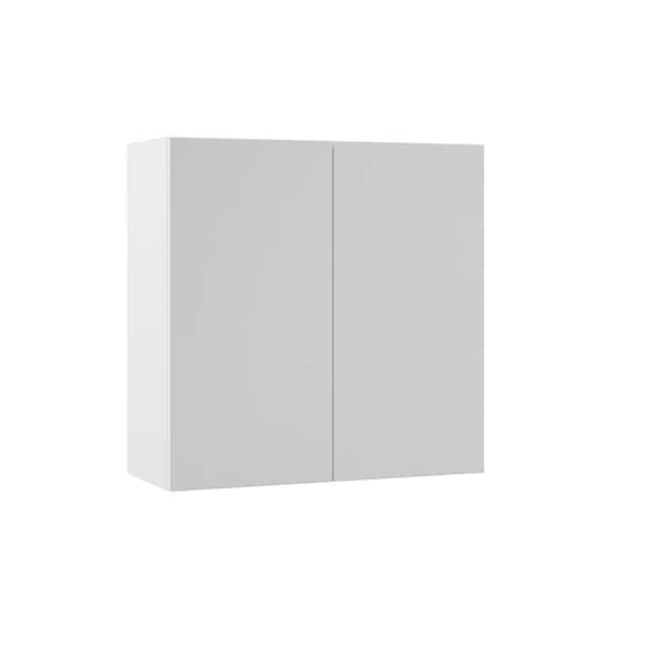 Hampton Bay Designer Series Edgeley Assembled 30x30x12 in. Wall Kitchen Cabinet in White
