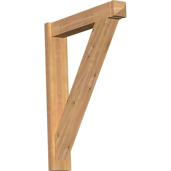 Ekena Millwork 6 in. x 36 in. x 28 in. Western Red Cedar Traditional Arts and Crafts Smooth Outlooker