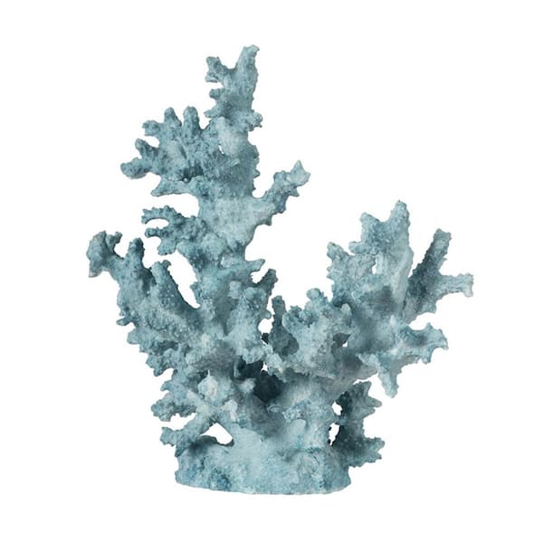 A & B Home Blue Faux Coral Decor AV75309-DS - The Home Depot