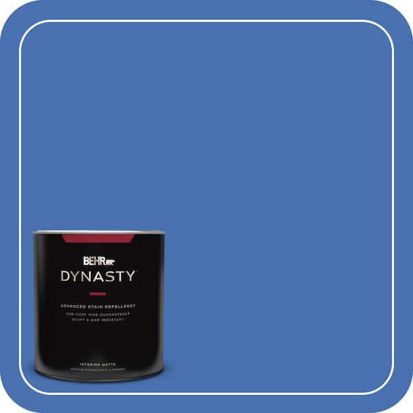 BEHR DYNASTY 1 qt. Home Decorators Collection #HDC-SM16-07 Croquet Blue Matte Interior Stain-Blocking Paint & Primer