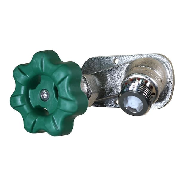 Prier Products 3/4 in. x 4 in. Brass MPT x FIP Self-Draining Heavy Duty Frost Free Anti-Siphon Wall Hydrant