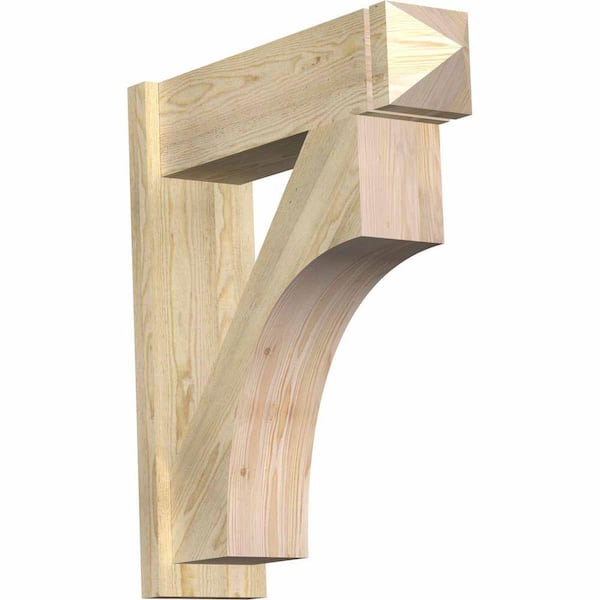 Ekena Millwork 8 in. x 32 in. x 28 in. Westlake Arts and Crafts Rough Sawn Douglas Fir Outlooker
